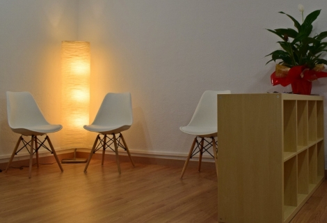 Sala d'espera de la consulta psicològica